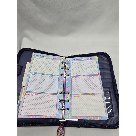 Vintage Lisa Frank Denim Full Zip Planner Wallet Purse Agenda Bag 20cm×13cm - Picture 13 of 16